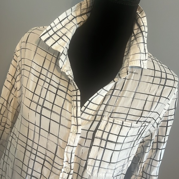 Artistic painterly graphic print. Soft drape rayon - Picture 2 of 7